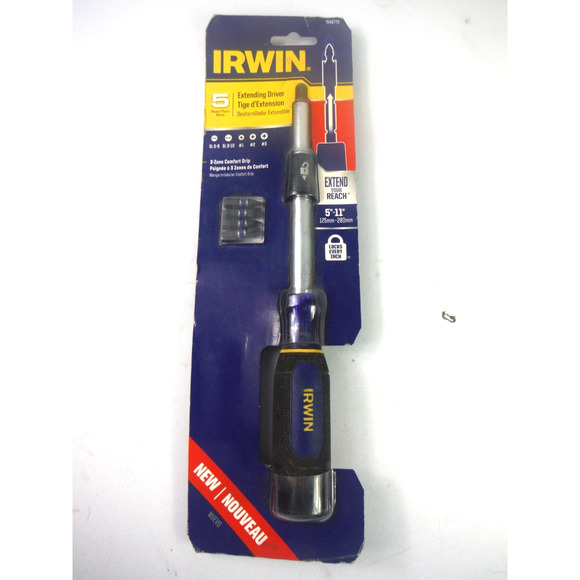 New Irwin Tools 1948779 Extending Driver Screwdriver with 5 Impact Bits - Picture 1 of 5